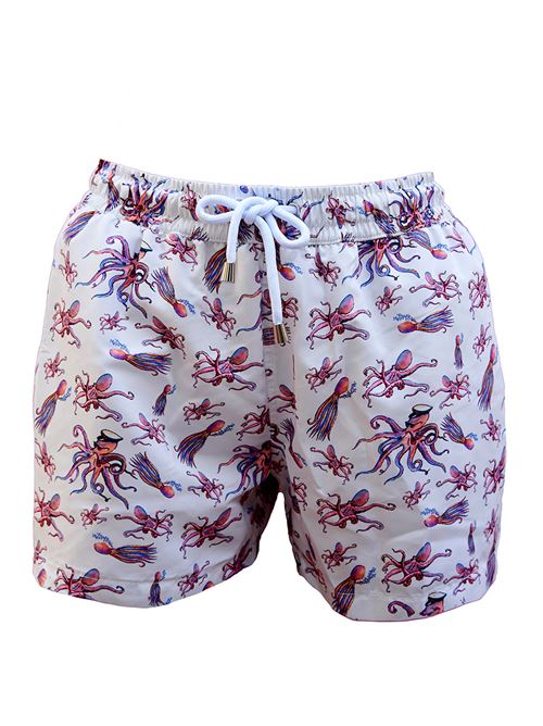 costume da uomo con polipi Blue Real Capri | UPURPETIELLOBIANCO